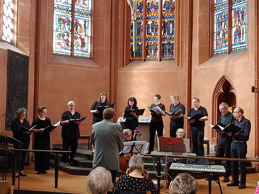 Der Mainzer Madrigalchor 2022 in der Antoniuskapelle Mainz